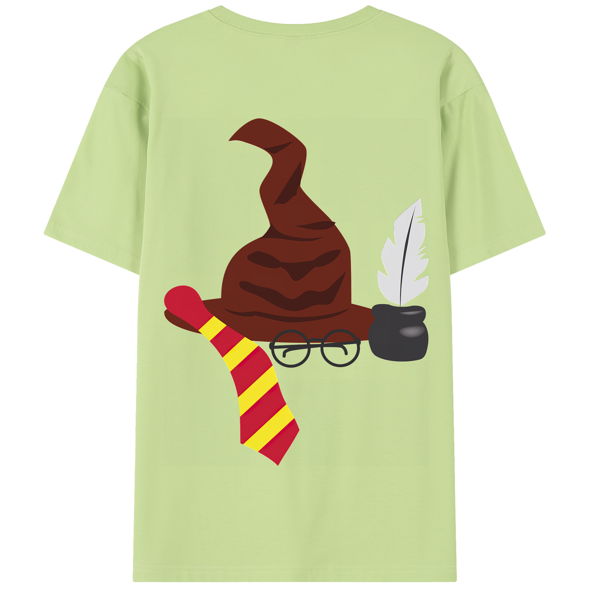 （画像用） Harry Potter ハリー・ポッターシリーズ 綿100％半袖Tシャツ（背面プリント）